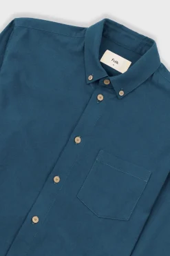 Relaxed Fit Shirt - Storm Blue Flannel