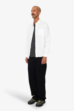 Relaxed Fit Shirt - White Slub