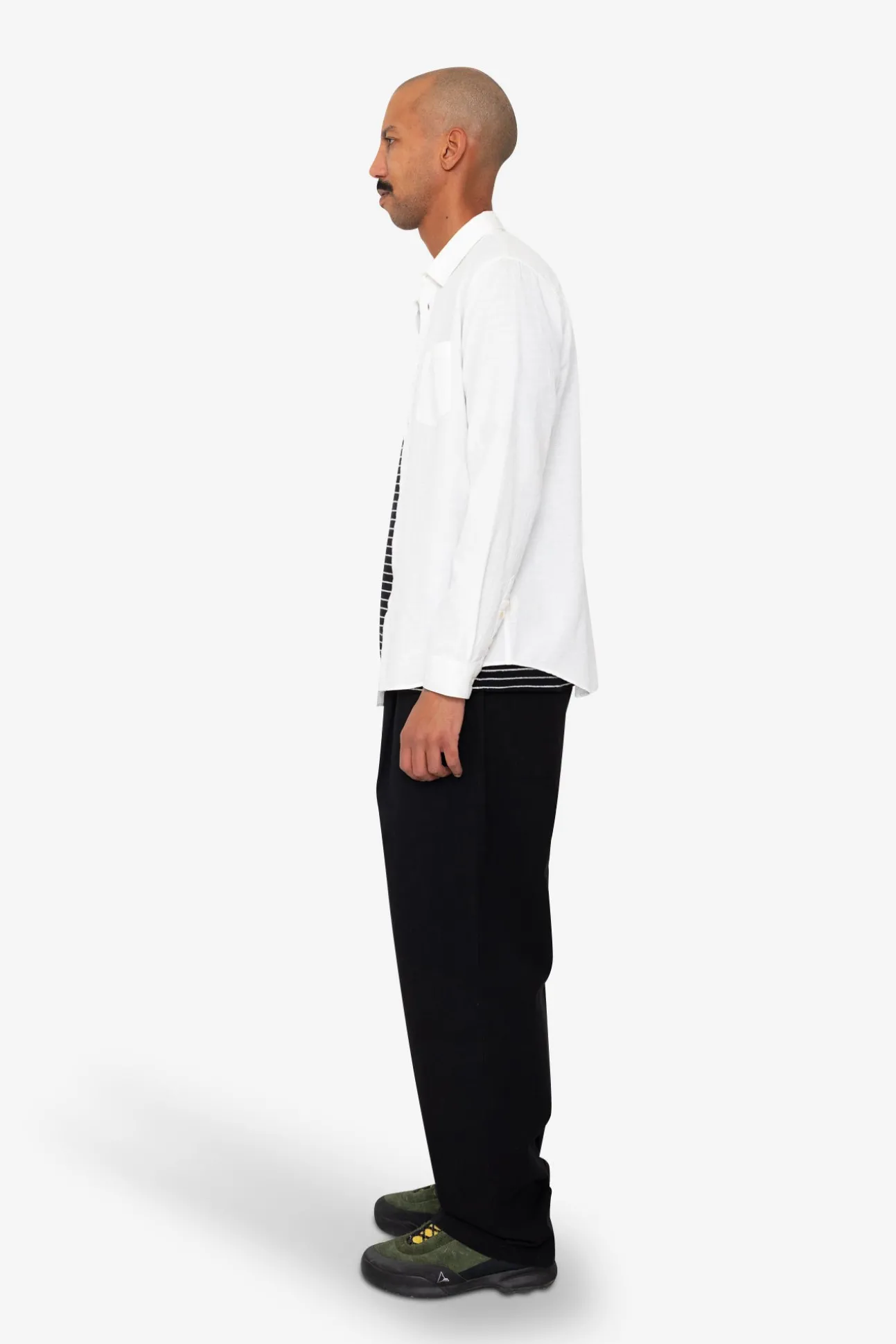 Relaxed Fit Shirt - White Slub