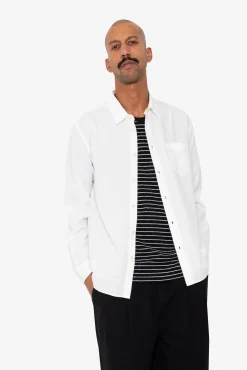 Relaxed Fit Shirt - White Slub