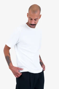 Short Sleeve Textured T-Shirt - Bright White