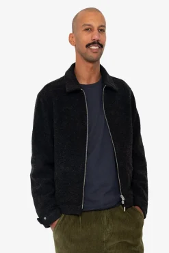 Signal Blouson - Charcoal Wool Twill