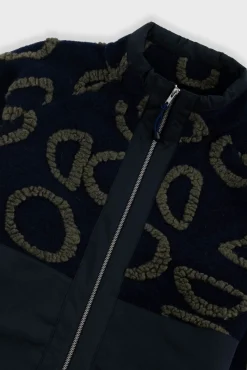 Signal Fleece - Navy Circle Jacquard