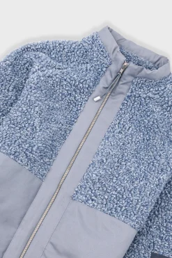 Signal Fleece - Soft Blue Curly Wool