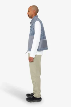Signal Gilet - Soft Blue Curly Wool