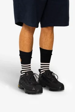 Striped Socks - Black / Ecru