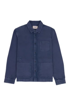 Twill Assembly Jacket - Dusty Blue