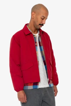 Wadded Bomber - Crimson Ripstop Nylon