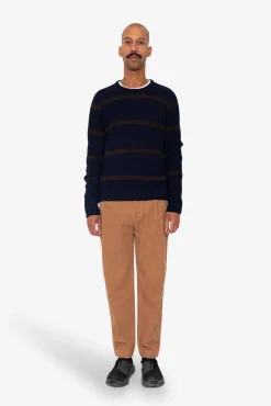Waffle Crew - Navy Espresso Stripe