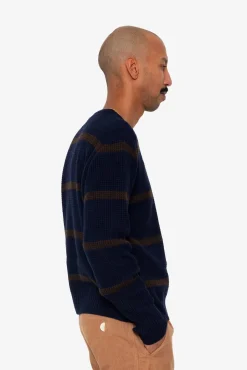 Waffle Crew - Navy Espresso Stripe