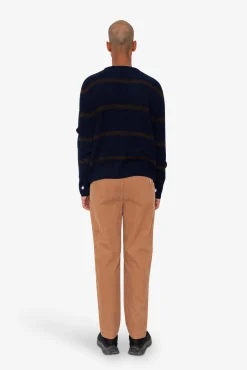 Waffle Crew - Navy Espresso Stripe