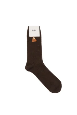 Waffle Socks - Dark Choc