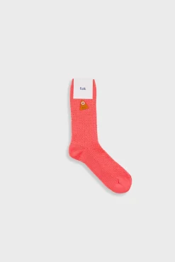 Waffle Socks - Dark Pink