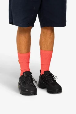 Waffle Socks - Dark Pink