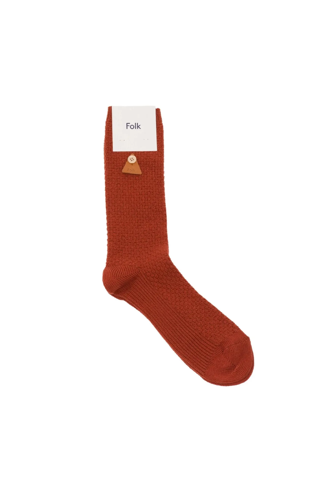 Waffle Socks - Rust