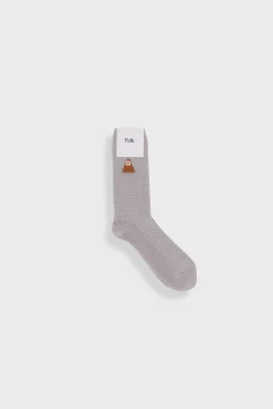 Waffle Socks - Silver