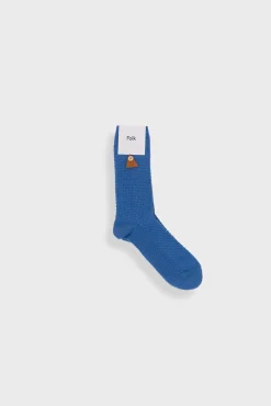 Waffle Socks - Soft Blue