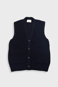 Waffle Vest - Black