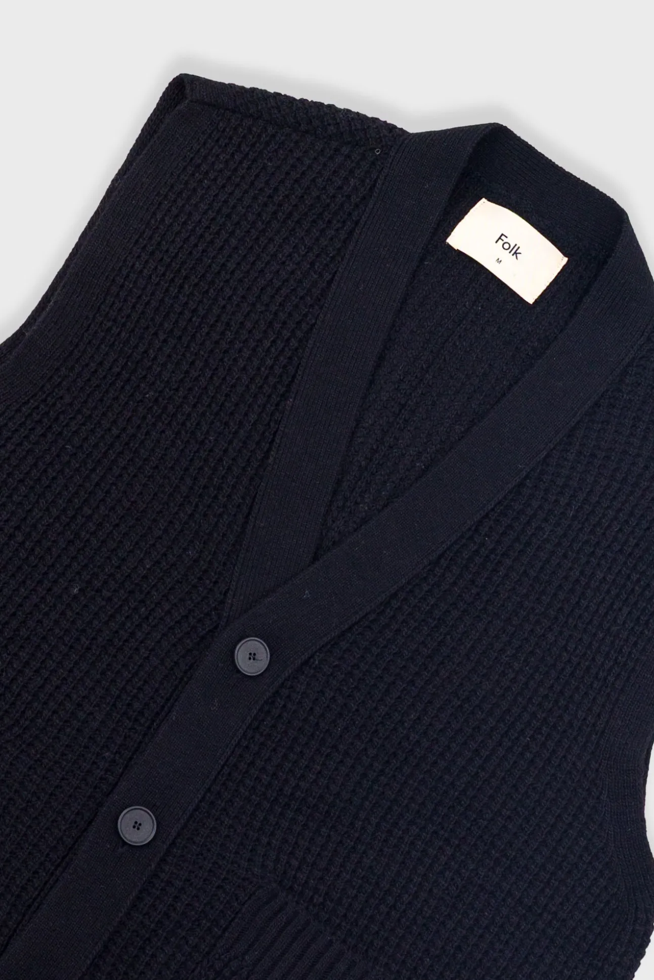 Waffle Vest - Black