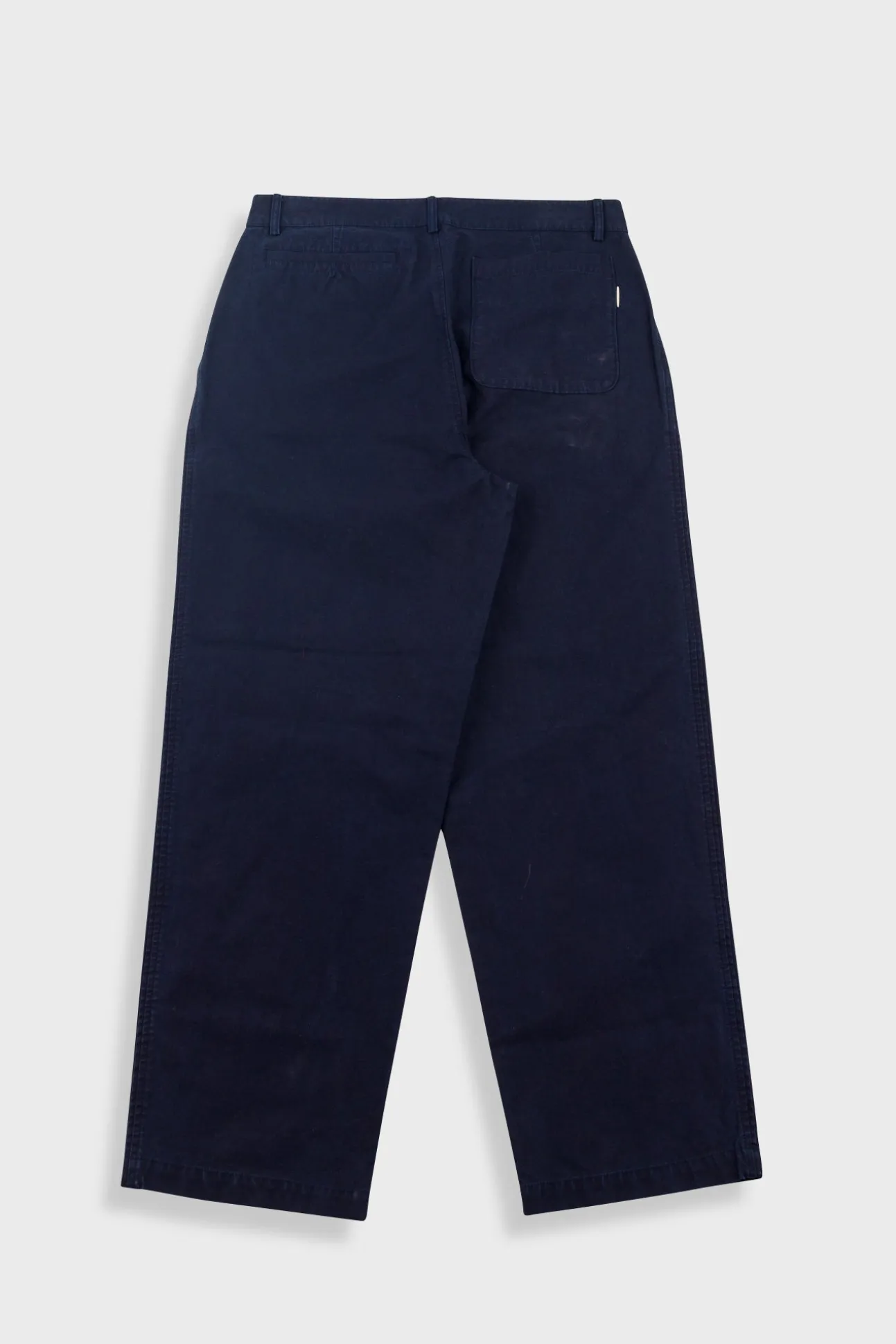 Wide Fit Trouser - Navy Linear Texture