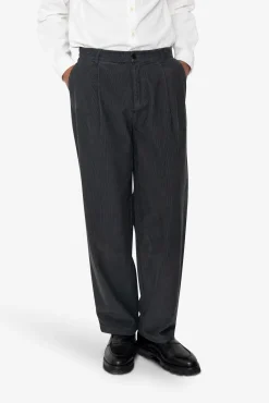 Wide Fit Trouser - Smoke Grey Cord