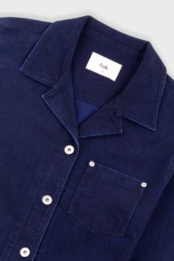 Worker Overshirt - Deep Indigo Slub