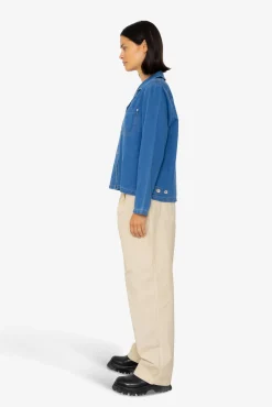 Worker Overshirt - Denim Herringbone