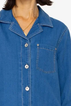 Worker Overshirt - Denim Herringbone
