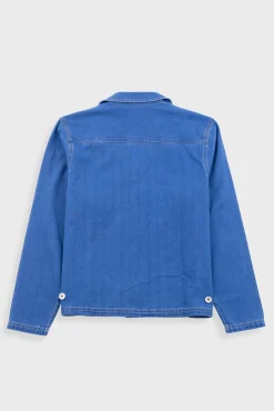 Worker Overshirt - Denim Herringbone