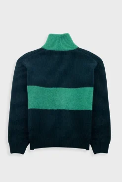 Zip Through Jumper - Green